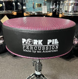 Pork Pie Round Drum Throne in 1999 Purple Vail Top & Black Side *IN STOCK*