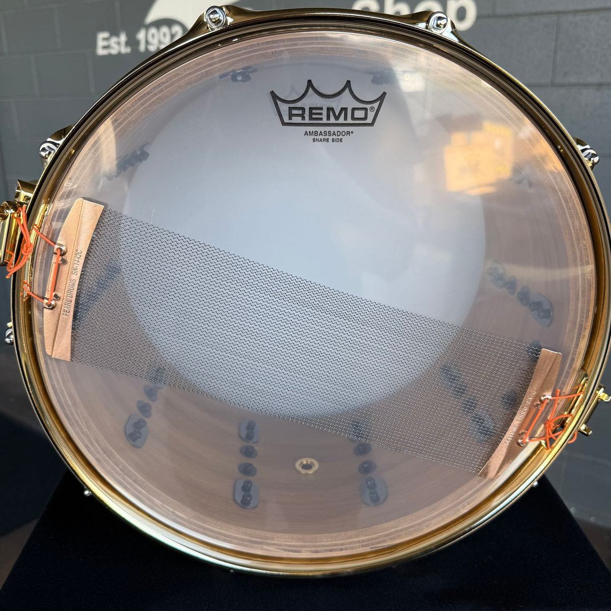 ~WOW!~ Pearl Masterworks Pure Oak 7x14" Snare Drum in Natural Gloss Lacquer over Exotic Artisan Tamo Ash with Gold Hardware