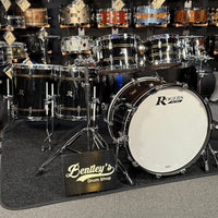 ~NEW!~ Rogers R-Series Maple 6-Piece 8/10/12/14/16/22 Drum Kit Set in Piano Black Gloss with Copper Pinstripe