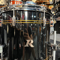 ~NEW!~ Rogers R-Series Maple 6-Piece 8/10/12/14/16/22 Drum Kit Set in Piano Black Gloss with Copper Pinstripe