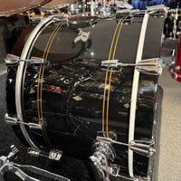 ~NEW!~ Rogers R-Series Maple 4-Piece 10/12/16/22 Drum Kit Set in Piano Black Gloss with Copper Pinstripe
