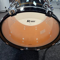 ~NEW!~ Rogers R-Series Maple 3-Piece 12/14/18 Bop Drum Kit Set in Piano Black Gloss with Copper Pinstripe