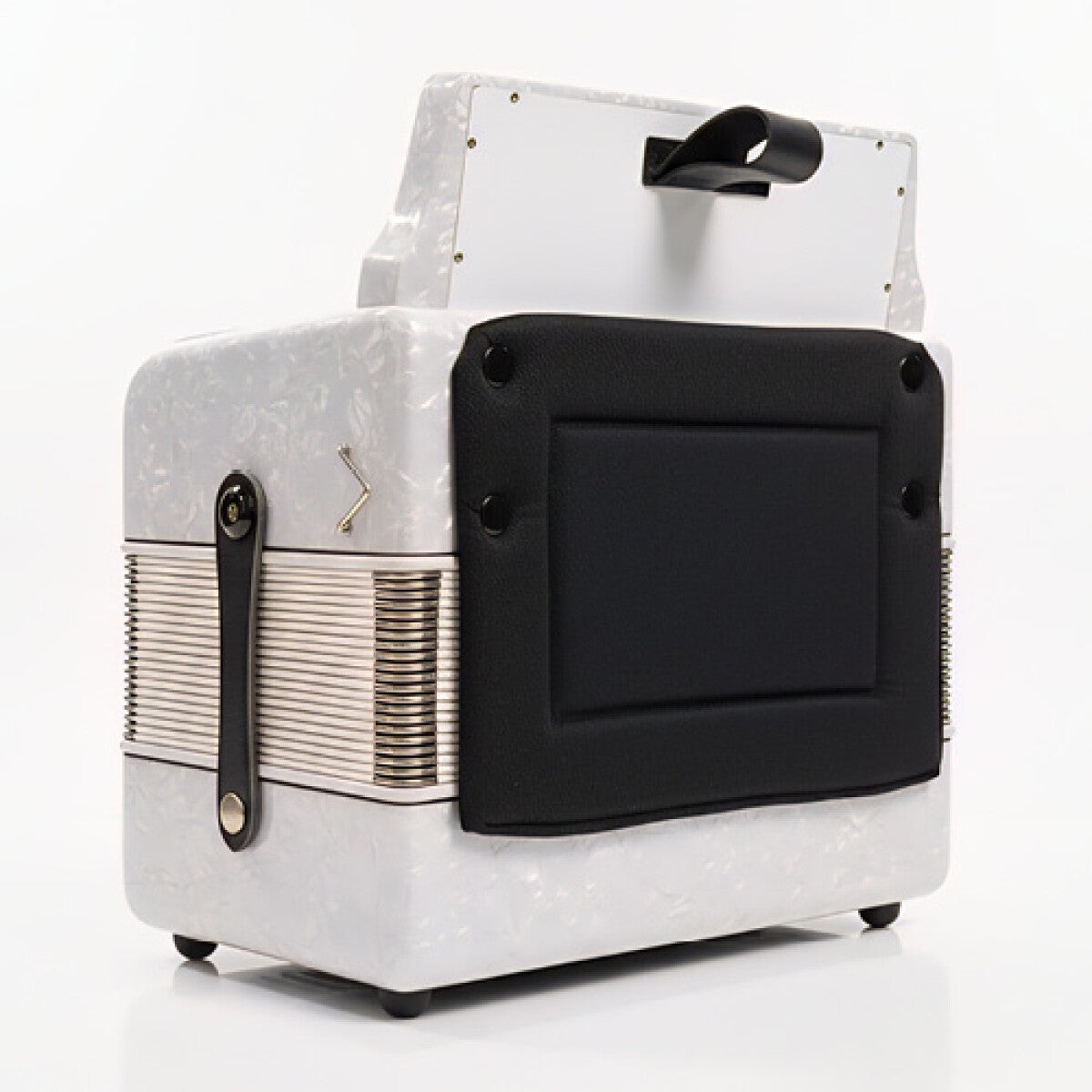 Rossetti 3112-GCF-WH 3 Row 31 Treble, 12 Bass Diatonic Button Accordion in White - G, C, F Tuning