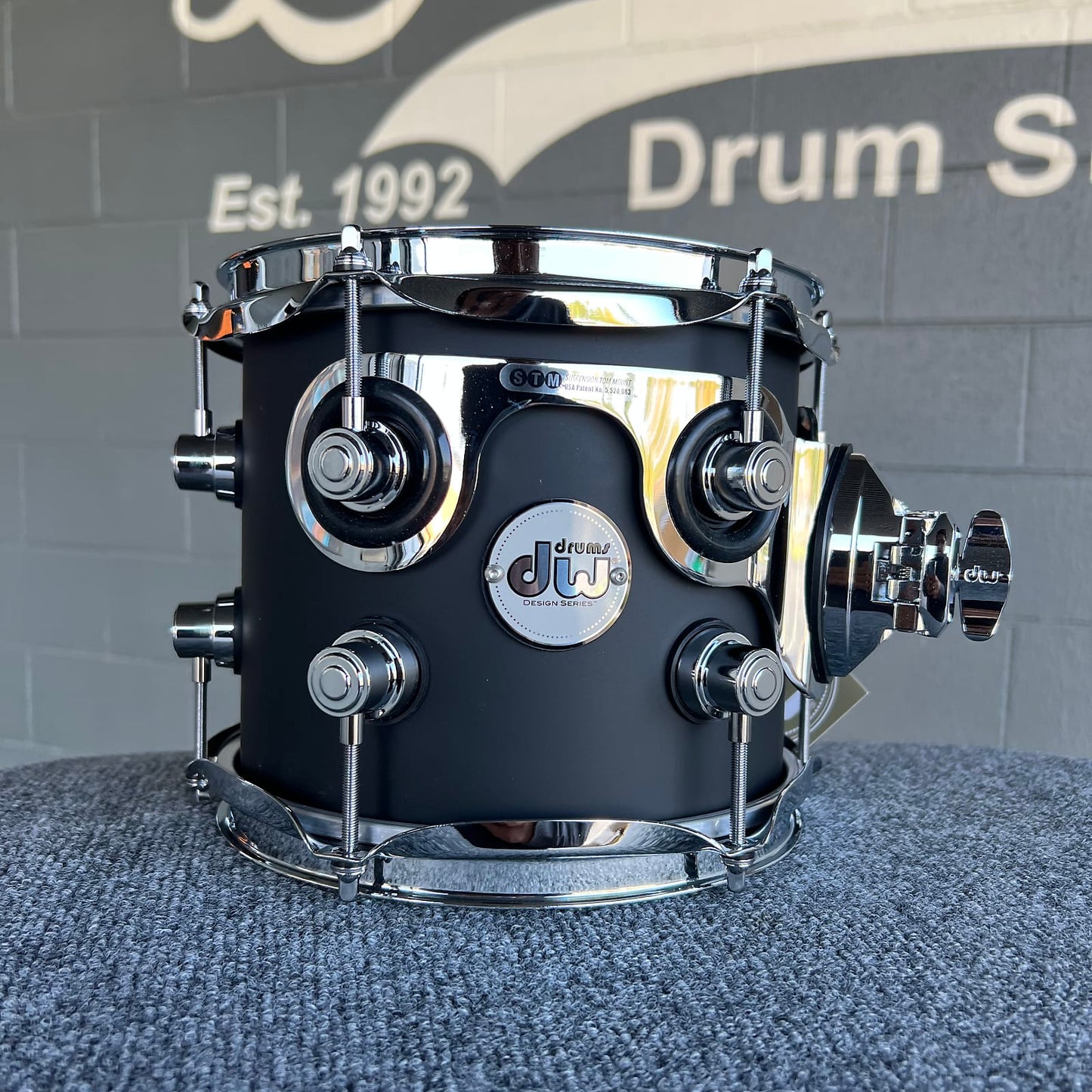 DW Design Series 7x8" Rack Tom in Satin Black