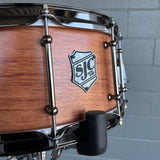 SJC Custom 6.5x14" Bubinga Snare Drum w/ Black Nickel Hardware