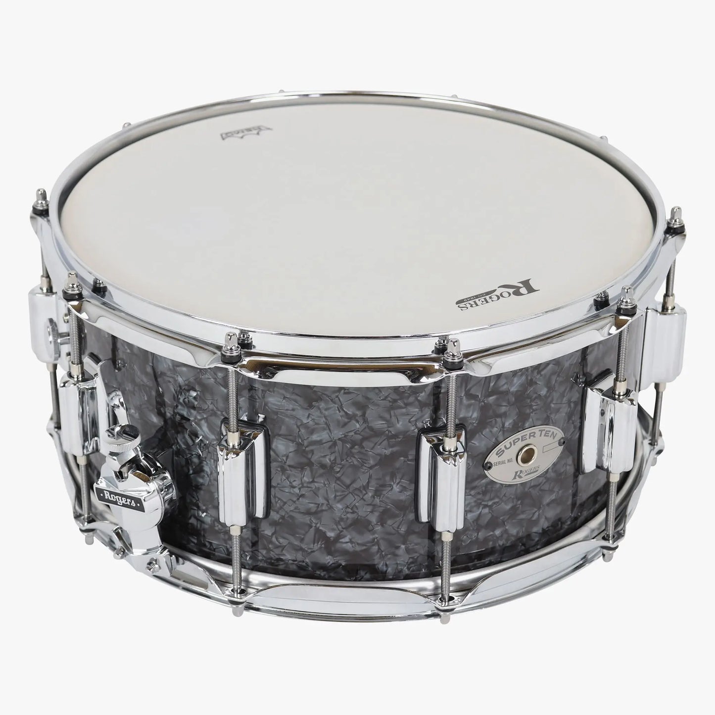 ~NEW!~ Rogers ST37BP SuperTen Series 6.5x14 Snare Drum in Black Diamond Pearl (SAVE OVER $250!)