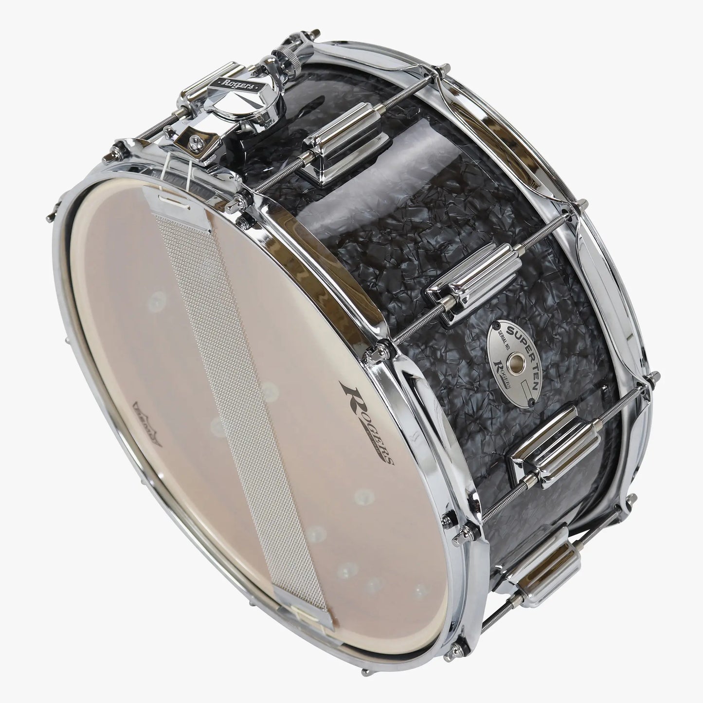~NEW!~ Rogers ST37BP SuperTen Series 6.5x14 Snare Drum in Black Diamond Pearl (SAVE OVER $250!)