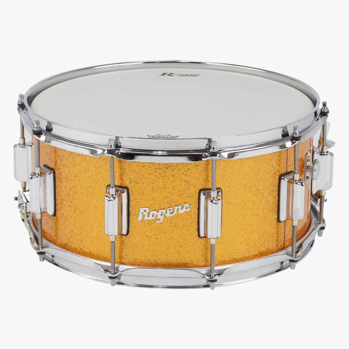 ~NEW!~ Rogers ST37GS SuperTen Series 6.5x14 Snare Drum in Gold Sparkle (SAVE OVER $250!)