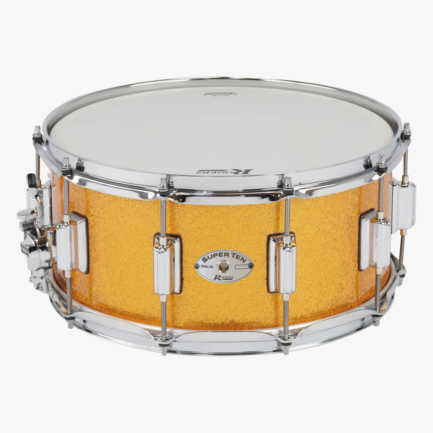 ~NEW!~ Rogers ST37GS SuperTen Series 6.5x14 Snare Drum in Gold Sparkle (SAVE OVER $250!)