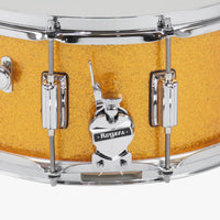 ~NEW!~ Rogers ST37GS SuperTen Series 6.5x14 Snare Drum in Gold Sparkle (SAVE OVER $250!)
