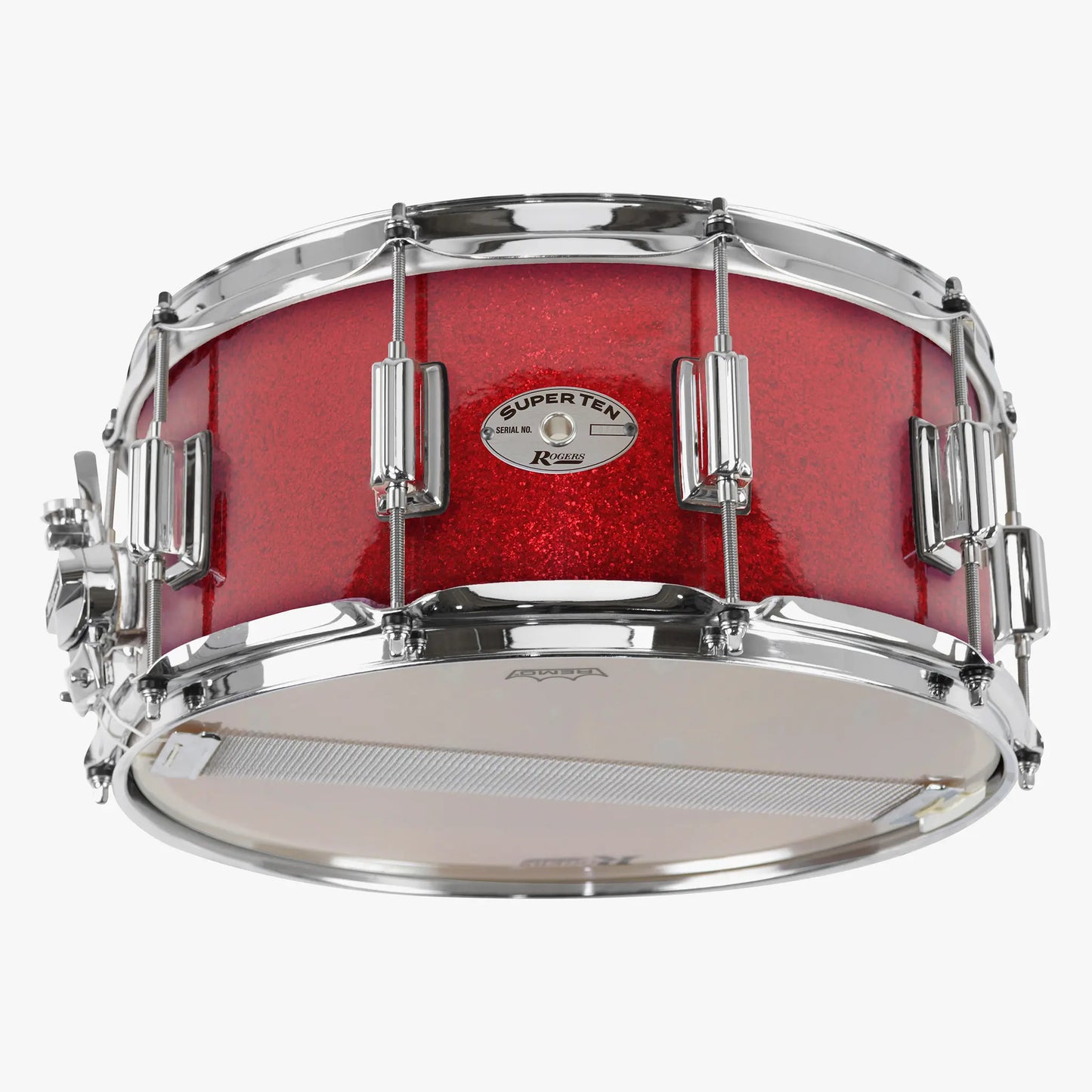 ~NEW!~ Rogers ST37RS SuperTen Series 6.5x14 Snare Drum in Red Sparkle (SAVE OVER $250!)