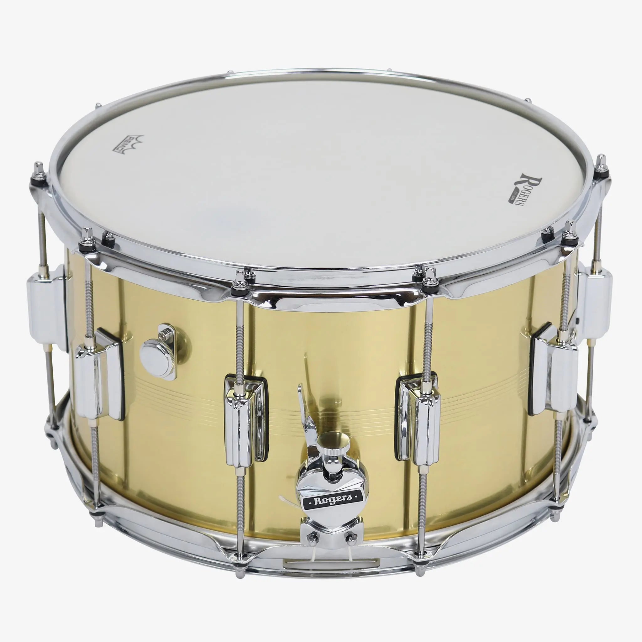 ~NEW!~ Rogers ST38BN 7 Line Brass SuperTen 8x14 Snare Drum (SAVE $335!)