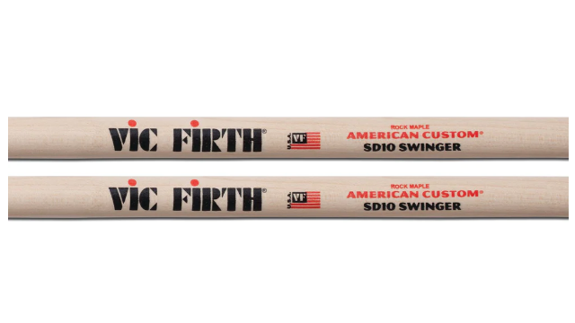 Paire de baguettes de batterie Vic Firth American Custom SD10 Swinger en érable