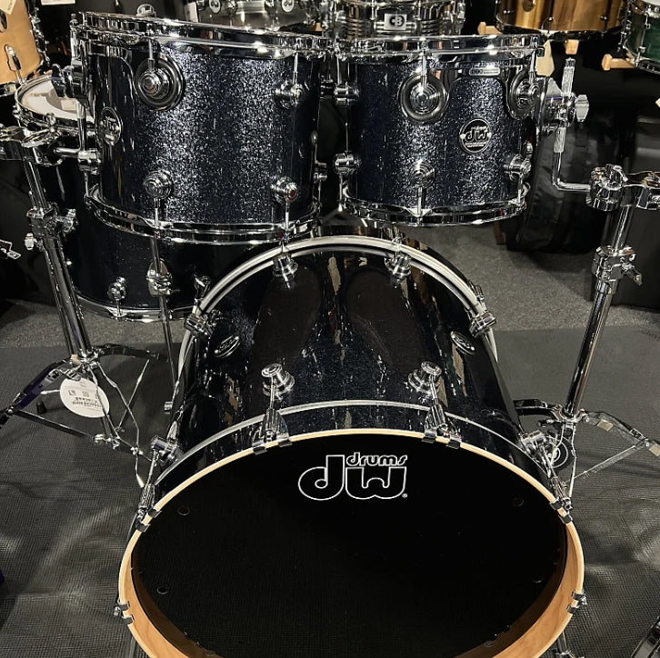 *LIMITED EDITION* DW Performance Cherry Series 10/12/16/22" Drum Set Kit in Black Sparkle