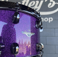 Tama MAS148BN-DPP Starclassic Maple 8x14" Snare Drum in Deeper Purple Sparkle Lacquer w/ Black Nickel Hardware