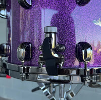 Tama MAS148BN-DPP Starclassic Maple 8x14" Snare Drum in Deeper Purple Sparkle Lacquer w/ Black Nickel Hardware