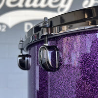 Tama MAS148BN-DPP Starclassic Maple 8x14" Snare Drum in Deeper Purple Sparkle Lacquer w/ Black Nickel Hardware