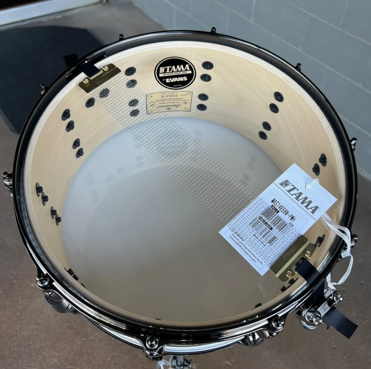 Tama MAS1465BNPWH Starclassic Maple 6.5x14" Snare Drum in Piano White