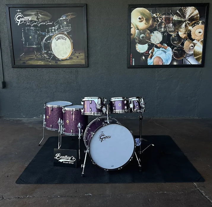 Gretsch USA Custom 8/10/12/14/16/22" Drum Set Kit in Purple Glass Nitron