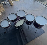 Gretsch USA Custom 8/10/12/14/16/22" Drum Set Kit in Purple Glass Nitron