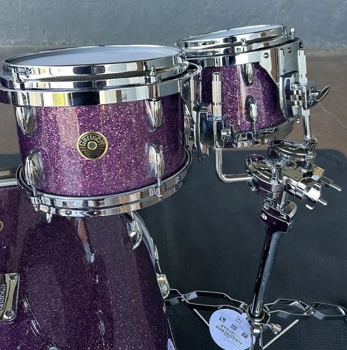 Gretsch USA Custom 8/10/12/14/16/22" Drum Set Kit in Purple Glass Nitron