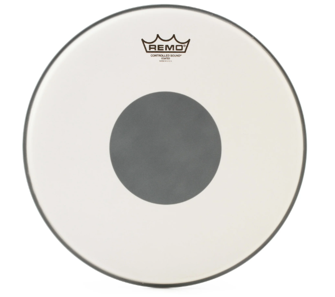 Peau de caisse claire Remo 14" Controlled Sound Coated Black Dot *EN STOCK*