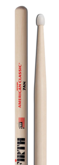 Baguettes de batterie Vic Firth American Classic 7AN Nylon Tip (paire)