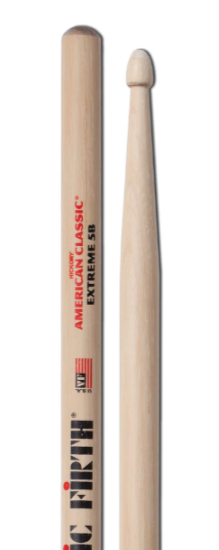 Baguettes de batterie Vic Firth American Classic Extreme 5B avec embout en bois (paire)