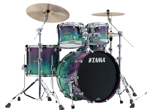 ~LIMITED EDITION~ TAMA WBS42MSNMF Starclassic Walnut/Birch 4-Piece 10/12/16/22 Drum Kit Set - Nebula Mappa Burl Fade Lacquer with Chrome Hardware *IN STOCK*
