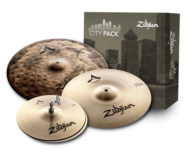 Pack de cymbales Zildjian ACITYP248 A Zildjian City avec lien vidéo