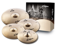 Juego de platillos Zildjian A20579-11 A Custom Series de 5 piezas, 20", 16" y 14", platillo Brilliant de 18" GRATIS