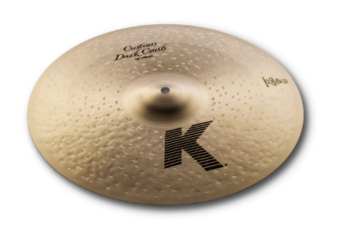 Cymbale crash Zildjian K0953 18" K Custom Dark avec lien vidéo