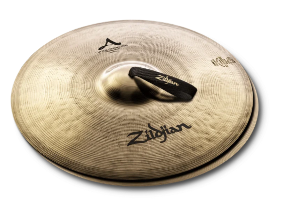 Zildjian A0753 16" A Zildjian Classic Orchestral Selection Platillos Crash de mano de tono medio-pesado (par)