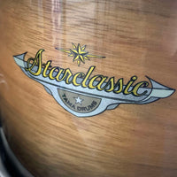 TAMA MET0807BLNWB Starclassic Maple 7x8 Rack Tom in Exotic Natural Pacific Walnut Burst Lacquer w/ Black Nickel Hardware