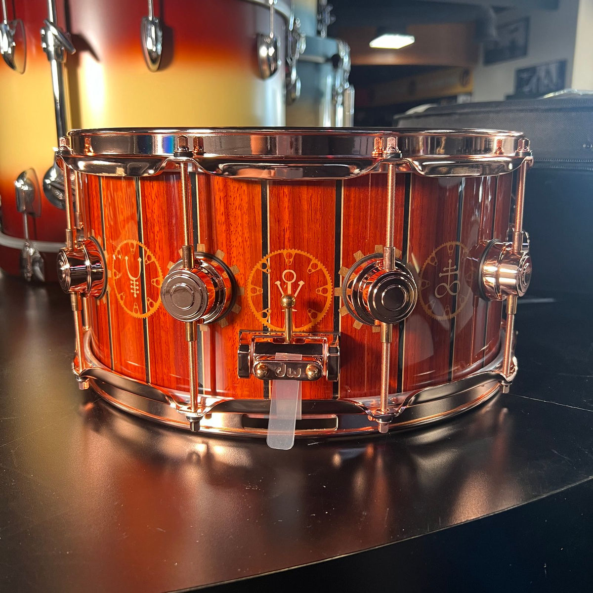 ~RARE!~ DW Collector's Neil Peart Time Machine 6.5x14" ICON Snare Drum w/ Deluxe Case #248