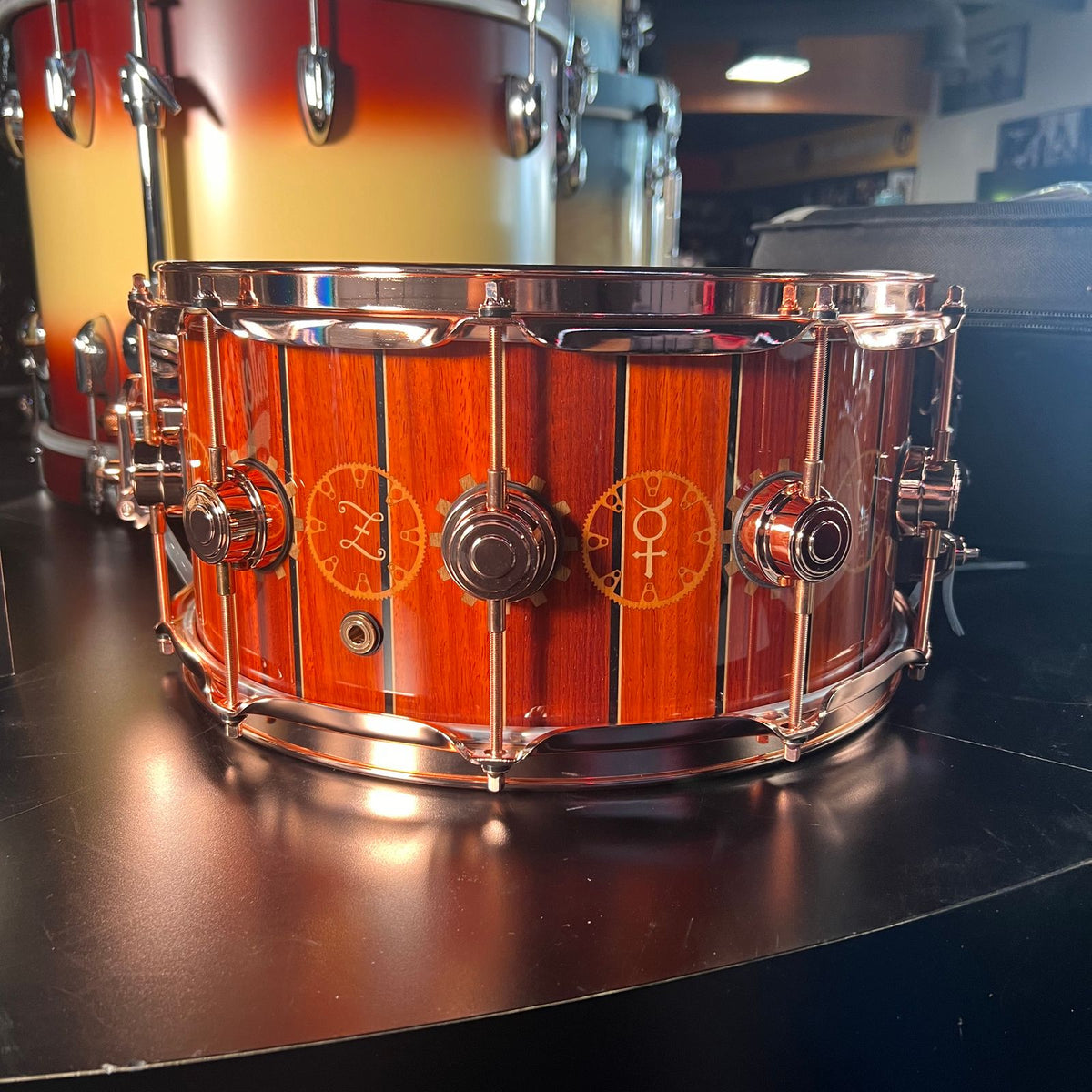 ~RARE!~ DW Collector's Neil Peart Time Machine 6.5x14" ICON Snare Drum w/ Deluxe Case #248