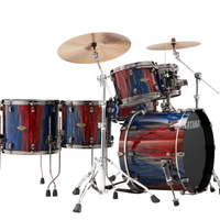 ~LIMITED EDITION~ TAMA Starclassic Walnut/Birch 5-Piece 10/12/14/16/22 Drum Kit Set in Crimson Sapphire Cascade Lacquer with Black Nickel Hardware *IN STOCK*
