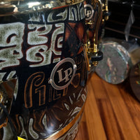 *Limited Edition* LP Latin Percussion Fiberglass Tribal Series Quinto/Conga/Tumba Trio Set with Gold Hardware