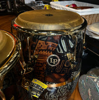 *Limited Edition* LP Latin Percussion Fiberglass Tribal Series Quinto/Conga/Tumba Trio Set with Gold Hardware