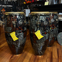 *Limited Edition* LP Latin Percussion Fiberglass Tribal Series Quinto/Conga/Tumba Trio Set with Gold Hardware