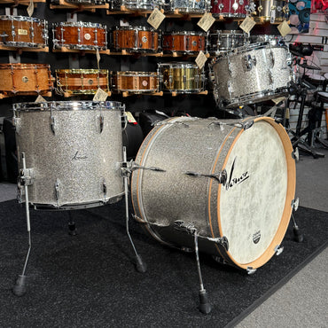 ~WOW!~ SONOR Vintage Series 3-Piece 13/16/22 Drum Kit Set in Vintage Silver Glitter