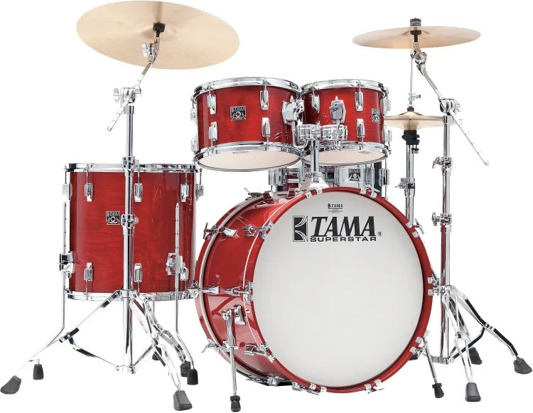 *Limited Edition* TAMA 50th Anniversary Superstar 10/12/16/22" Drum Set Kit in Cherry Wine (CHW) *Displayed at 2024 NAMM Booth*