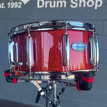 Pearl MCT1465S/C346 Masters Maple Complete 6.5x14" Snare Drum in Vermilion Sparkle Lacquer *IN STOCK*