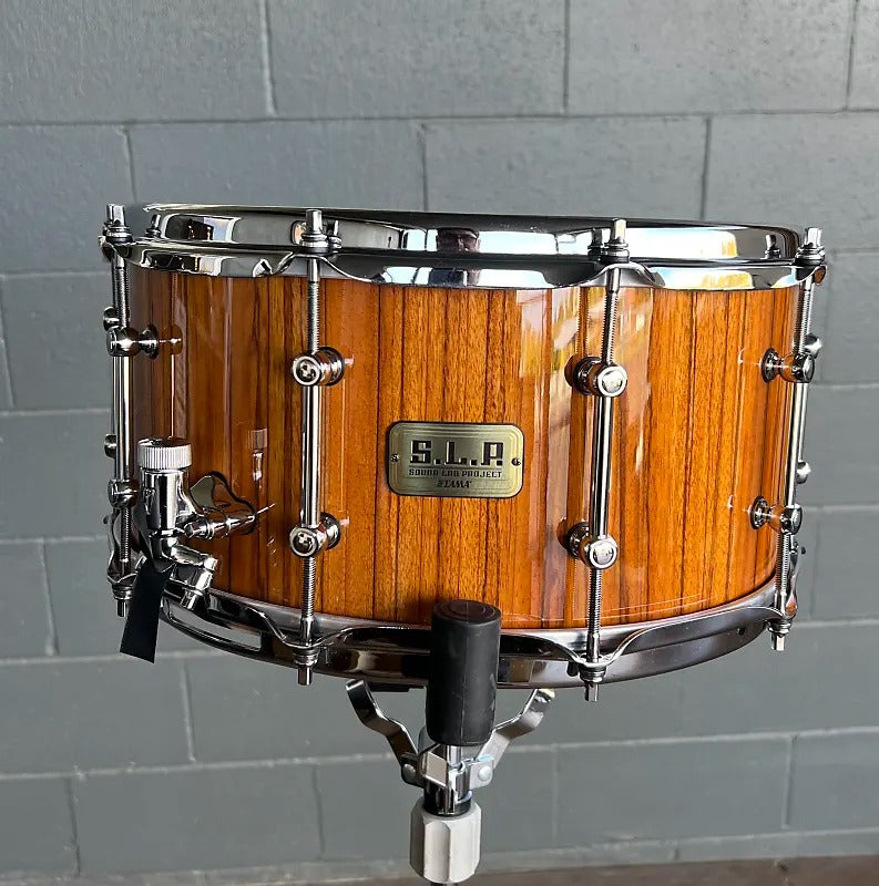 *Limited Edition* Tama LGM147ZGNZ S.L.P 7x14" G-Maple Snare Drum in Natural Zebrawood Gloss