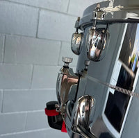 ~BENTLEY'S EXCLUSIVE!~ Gretsch G4182 USA Custom COB Chrome over Brass 8x14" Snare Drum with 20-Lugs