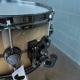 DW 45th Anniversary DRX66514SSN Collector's Series 6.5x14" Figured Sycamore Snare Drum in Mosaic Inlay & Kandy Black Burst w/Black Nickel Hardware & Deluxe Case