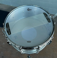 Gretsch G4164SAT USA Custom 6.5x14" Solid Aluminum 10-Lug Snare Drum w/ Tube Lugs