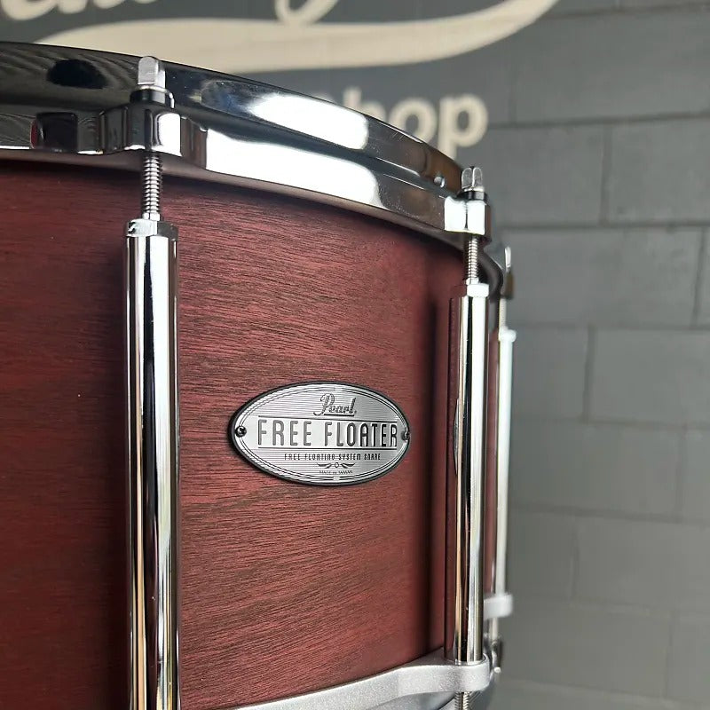 Pearl FTMH1480 African Mahogany 8x14" Free Floater Snare Drum *IN STOCK*