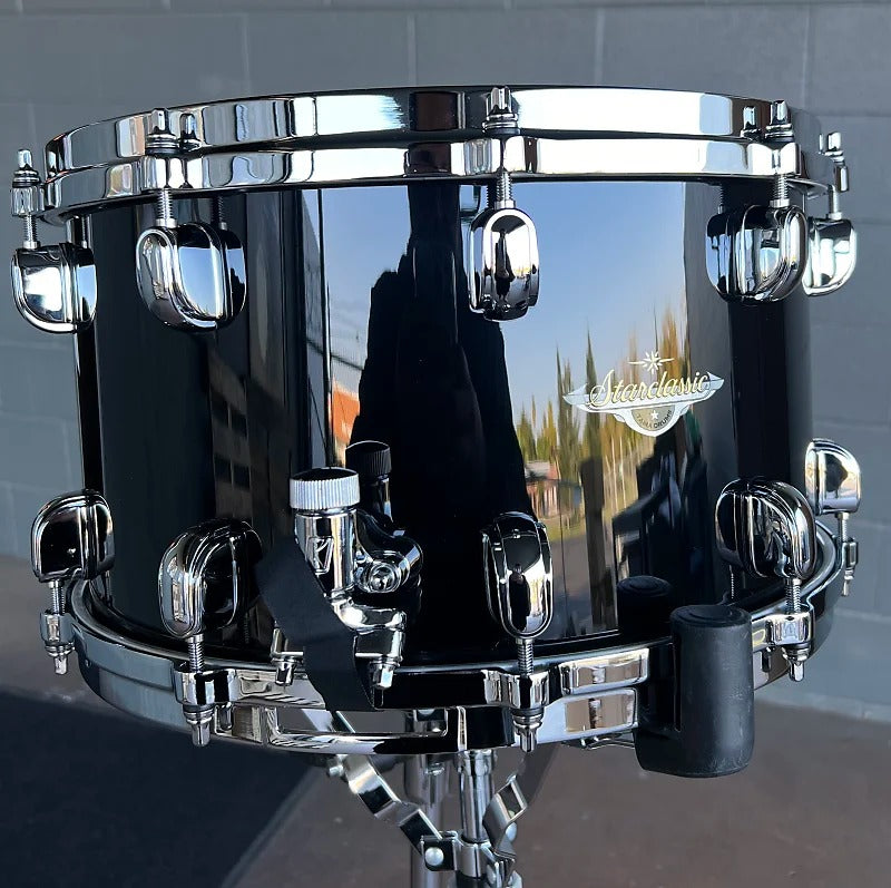 TAMA Starclassic Maple 8x14" Snare Drum in Piano Black *IN STOCK*