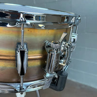 Ludwig LB552R Raw Bronze Phonic 6.5x14" Snare Drum w/ Imperial Lugs